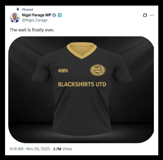 docrussjackson's tweet image. 🚨

In 1937, democratic socialist George Orwell wrote: “English fascism, if it ever comes, is likely to be a lot subtler than that: Sir Oswald [Mosley] is in fact merely a red herring in a black shirt.”

The British Union of Fascists was officially declared unlawful in July 1940.