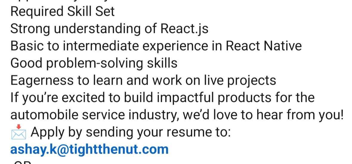 noumaanbaba's tweet image. We&apos;re Hiring Interns!

TTN is looking for passionate, motivated React.js, React Native and UI/UX Interns to join our team. If you love building intuitive user interfaces and want real-world experience in a fast-growing tech startup, this is a great opportunity for you!