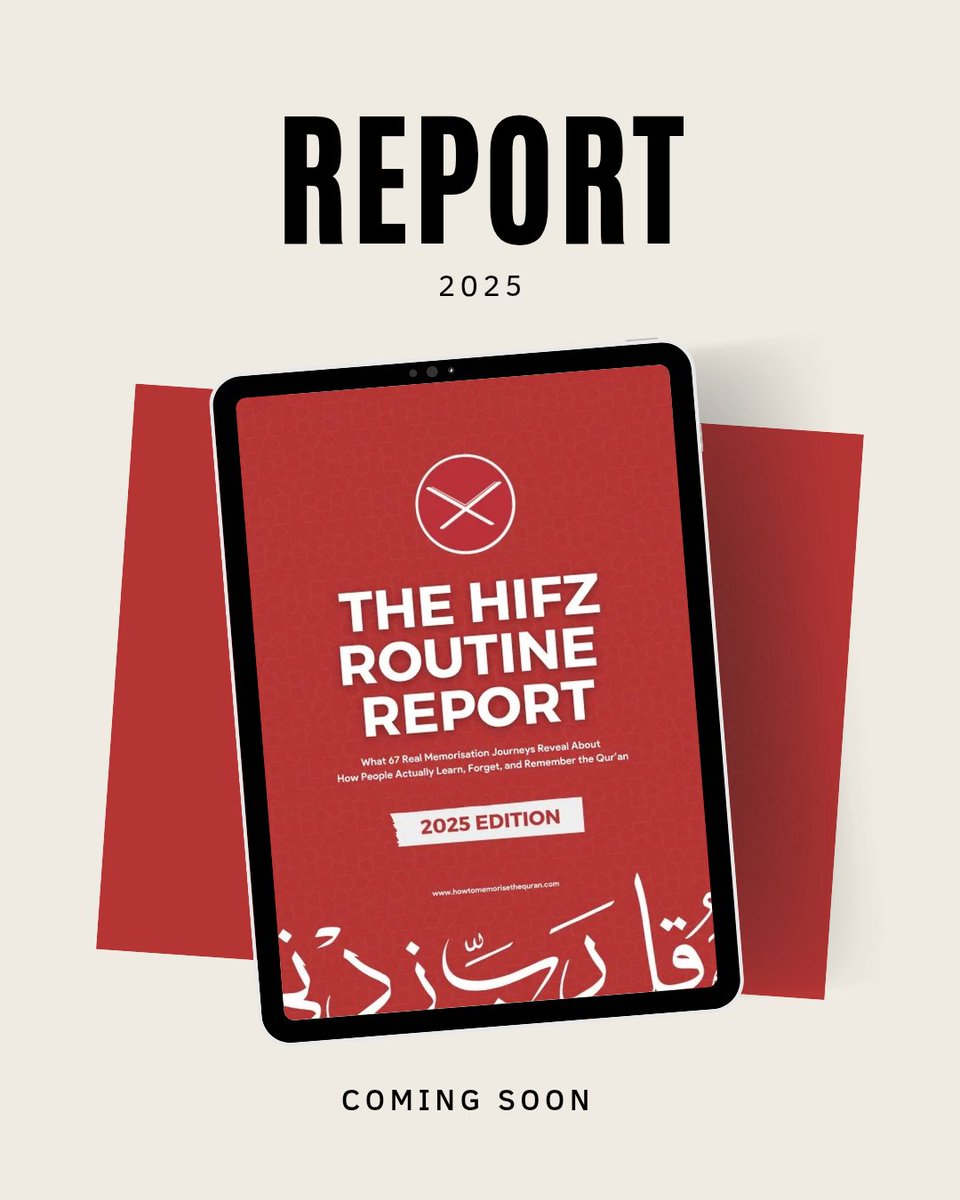 Subhan'Allah folks... 

The first of it's kind.

1. download the report
2. read 67 real experiences 
3. apply it to your Hifz routine 
4. start memorizing with a renewed plan 

Shoot a 'PDF' in comments and I'll message you
