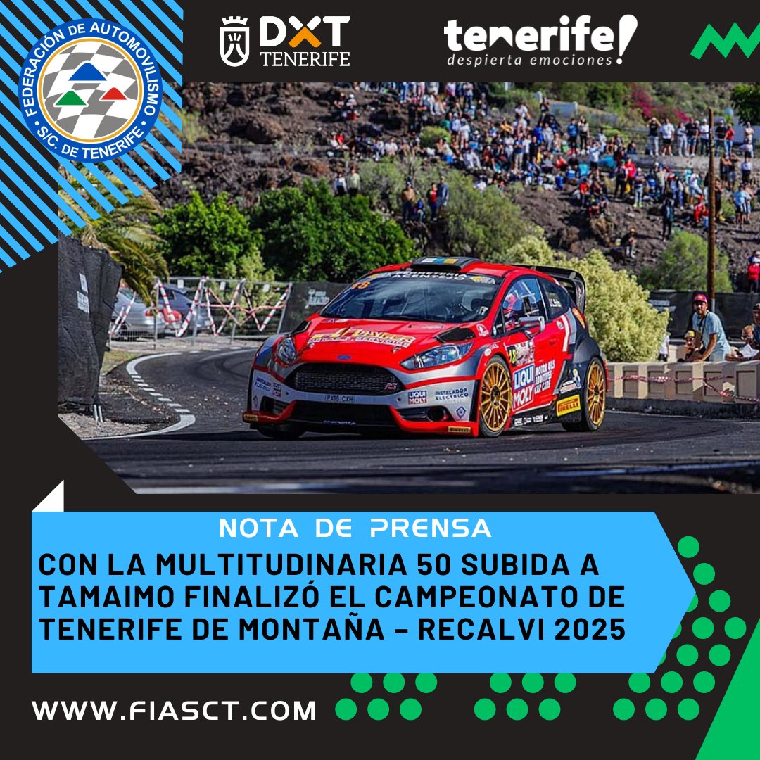 fiasct's tweet photo. Con la multitudinaria 50 #SubidaTamaimo finalizó el Campeonato de Tenerife de Montaña – Recalvi 2025.

📰 Nota de Prensa: https://t.co/WgidnQIE6E
#Temporada2025 #CTM_Recalvi #TenerifeDespiertaEmociones
@DXTenerife @VisitTenerifeES @CabildoTenerife @IdecoGestion @GrupoRecalvi https://t.co/C17WG5TX1Q