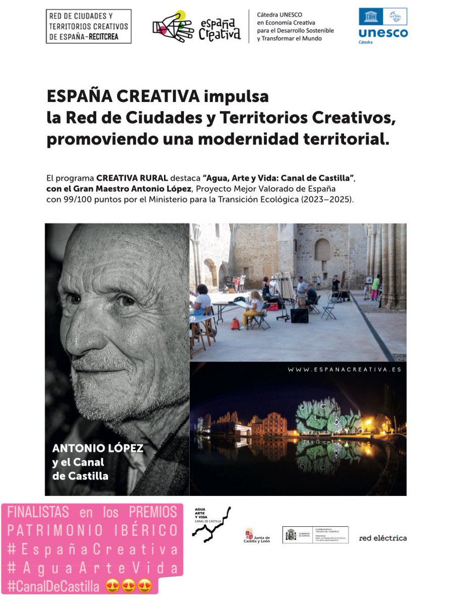 Aterrizando en #Lisboa, rumbo a #Sintra porque #EspañaCreativa es FINALISTA en los PREMIOS DE PATRIMONIO IBÉRICO @arpa_bienal_pc  con su proyecto “Agua, Arte y Vida: Canal de Castilla” y en especial “Antonio López y el Canal de Castilla” <a href="/espanacreativa/">ESPAÑA CREATIVA</a> <a href="/AytoRioseco/">Medina de Rioseco</a> <a href="/AytoParedes/">Ayuntamiento de Paredes de Nava</a>