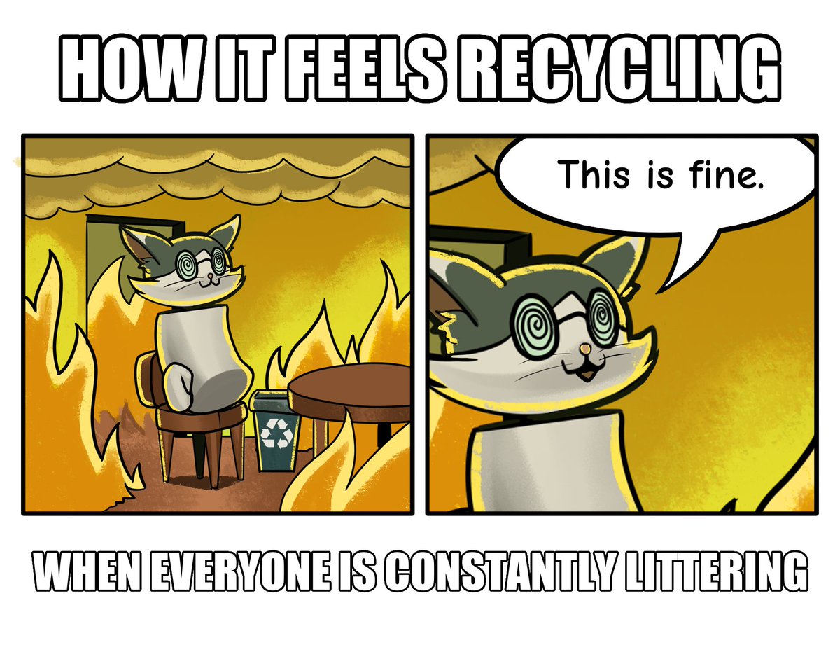 litterfactory's tweet photo. ((THIS IS FINE)) https://t.co/CefnLoBYBm