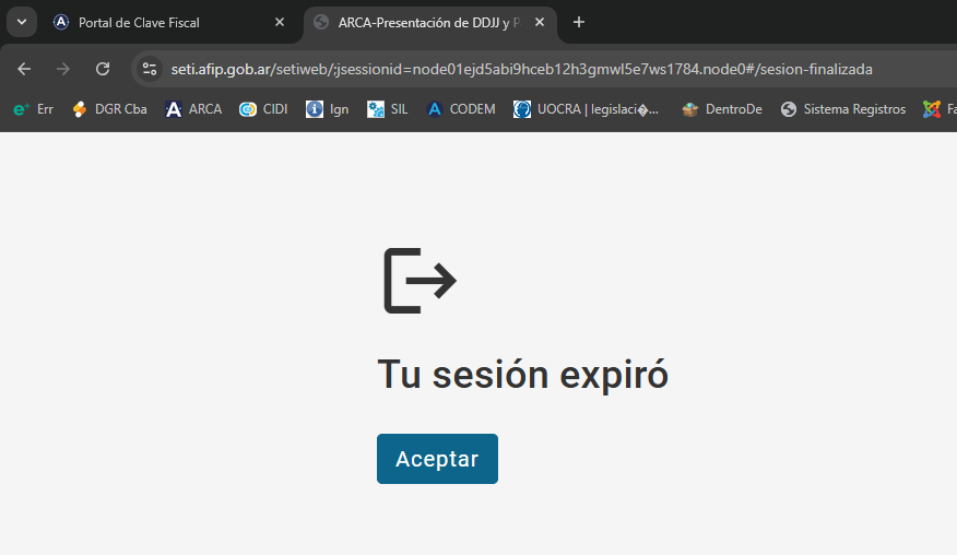 Generando VEP se cierra la sesión desde hace 3 días <a href="/ARCA_informa/">ARCA | Agencia de Recaudación y Control Aduanero</a>