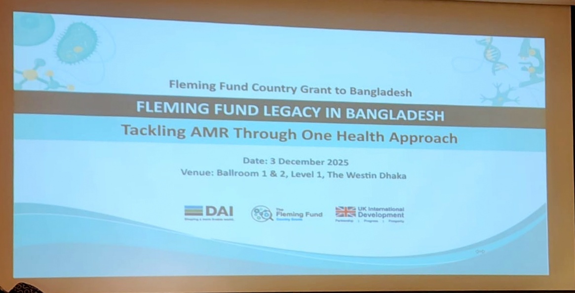 arkfoundation1's tweet photo. #AntimicrobialResistance (AMR) is a critical global health threat. Today ARK’s work with CDC-DGHS was recognized at the Fleming Fund Legacy in Bangladesh event in Dhaka. We’re proud to contribute to the national fight against AMR through a #OneHealth approach
#PublicHealth https://t.co/MttIYtTrO9