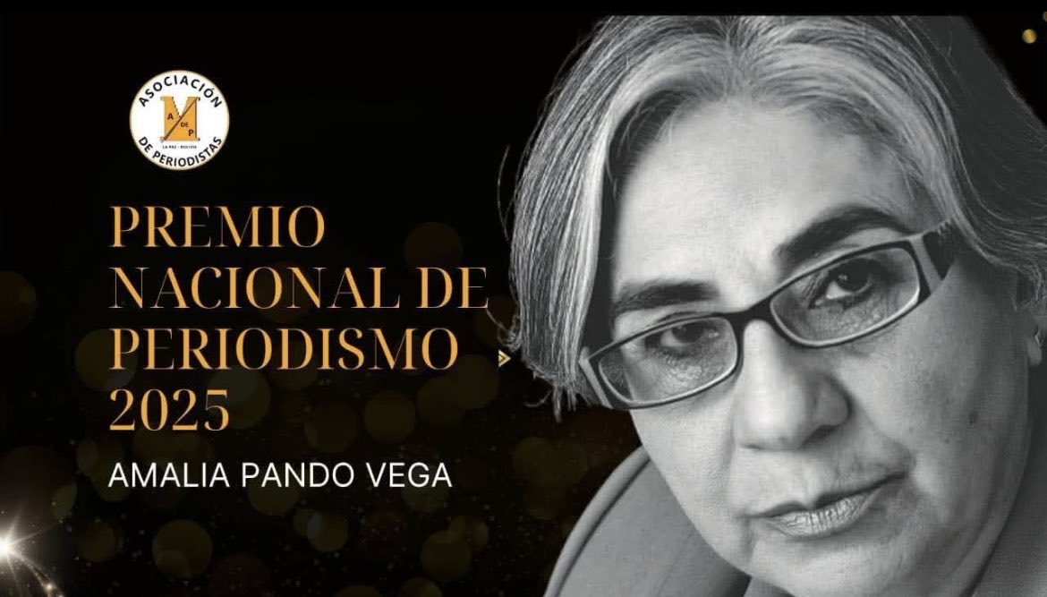 Felicidades Amalia Pando ! Premio más que merecido