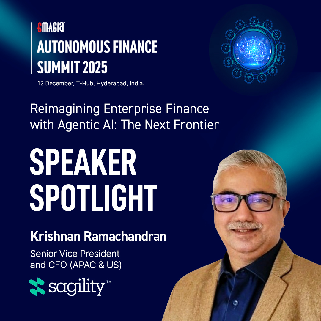 We are pleased to announce that Krishna Ramachandran, Senior Vice President &amp; CFO for APAC &amp; US at Sagility, will be speaking at the Emagia Autonomous Finance Summit 2025. ➡️ Register: 👉 emagia.com/autonomous-fin… #AFS2025 #CFOsummit #financesummit #ordertocash