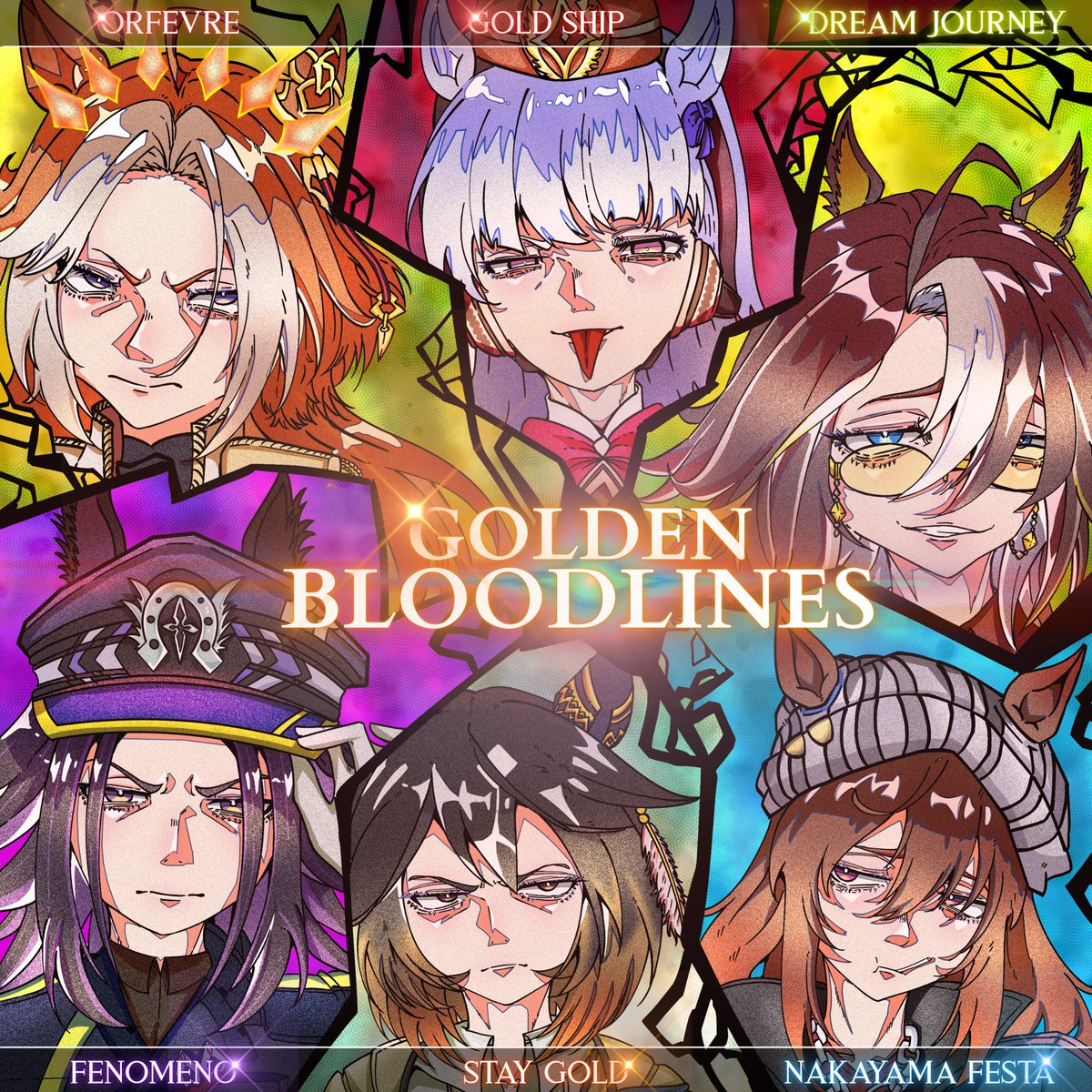 kodepanas's tweet photo. Golden Bloodlines - Uma Musume 

#goldenbloodlines #umamusumeprettyderby #goldship #staygold #orfevre #dreamjourney #fenomeno #nakayamafesta #umamusumefanart #umamusumeglobal #fanart #digitalart https://t.co/jC4H6KJkRE