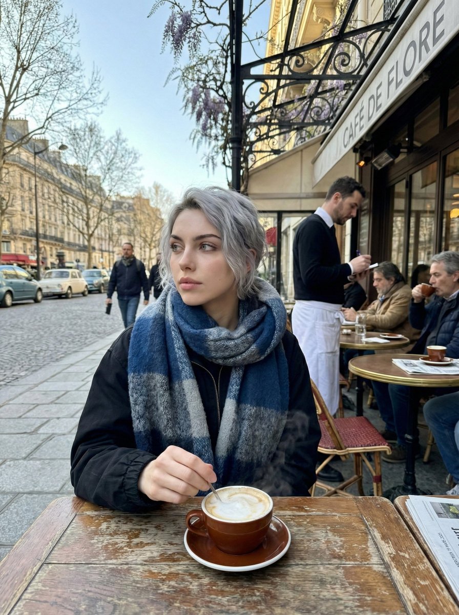 Café Vibes: Parisian Mornings Captured