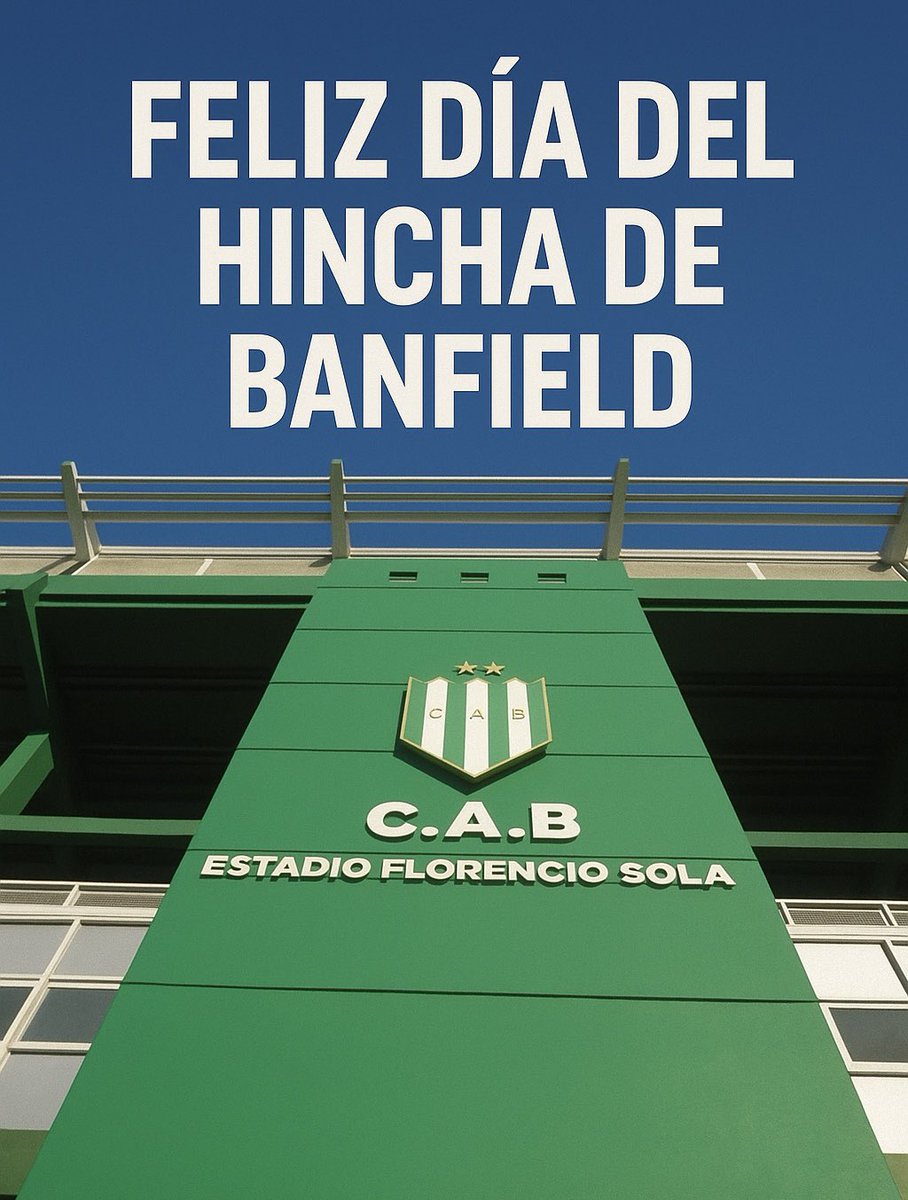 Felicidades para todos los que llevamos esta locura en lo más profundo del corazón. 💚🤍💚
#Banfield