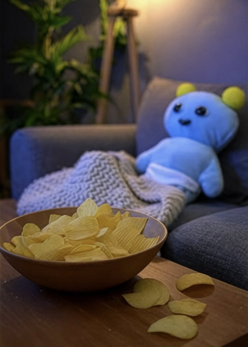 今日はもうゆっくり休も〜🥔!! #ころちゃんのせかい