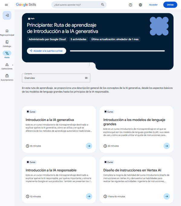 _guillecasaus's tweet photo. 🚨 Google acaba de lanzar una ruta de aprendizaje gratuita sobre IA generativa para principiantes.

Incluye 5 actividades prácticas y un certificado oficial, sin pagar nada.

Si quieres aprender sobre IA, esto te interesa 👇 https://t.co/9uvDQHW7aJ