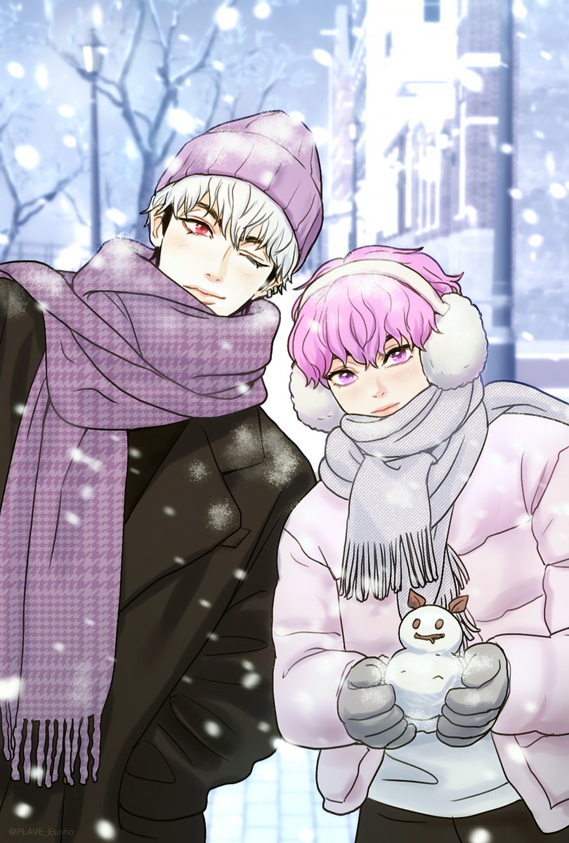 눈 오는 날 야타즈 💗♥️ #PLAVE