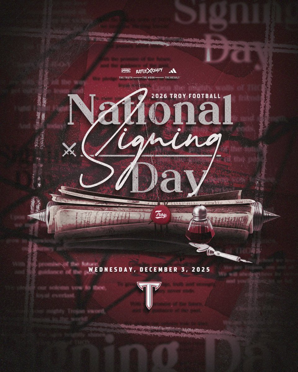 Here we go....

TroyTrojans.com/NSD26

#TroyNSD26 | #BattleReady ⚔️🏈