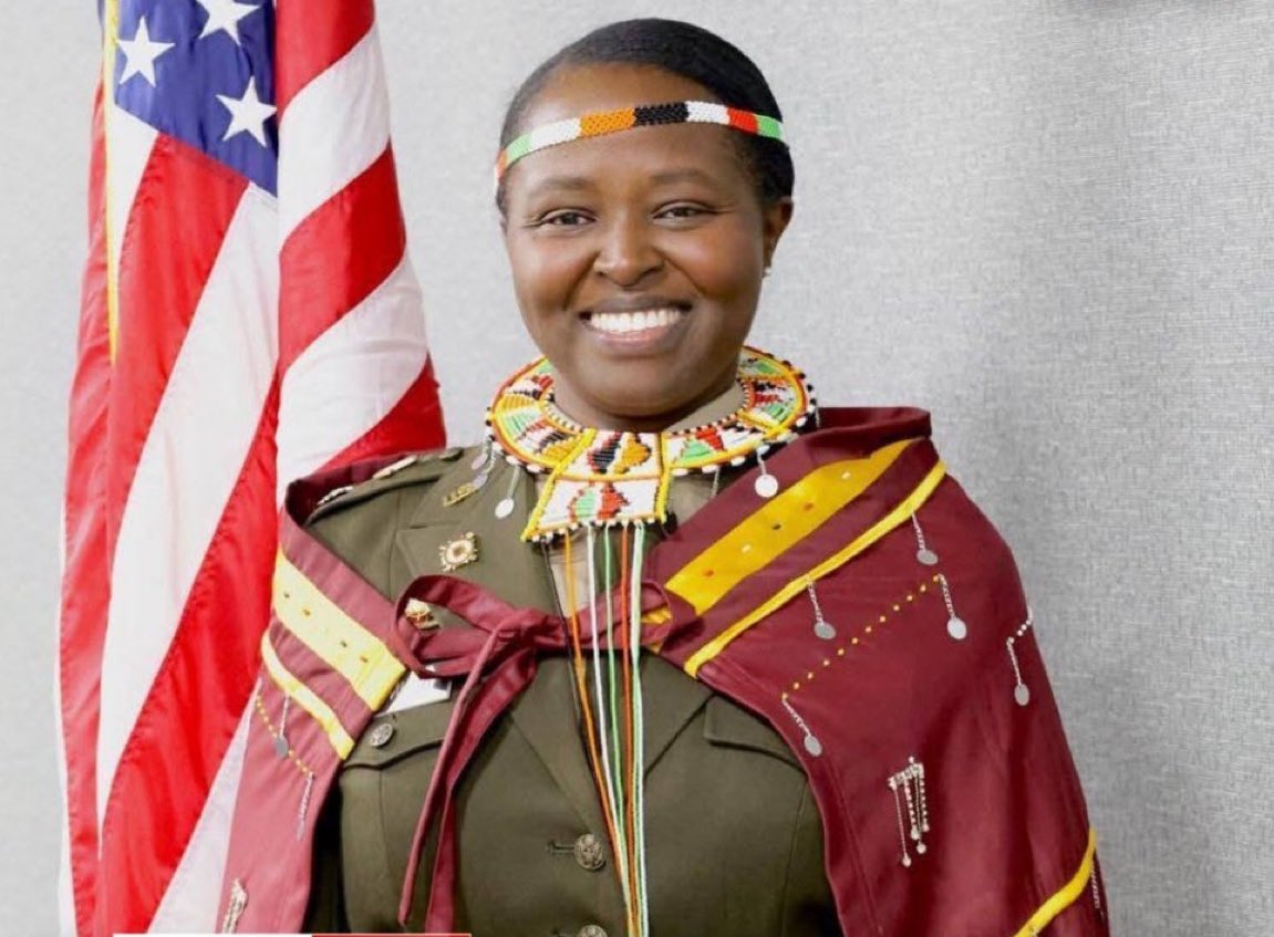 DEI? Kenyan-born US Army Lt. Col. Silvia Jemutai's in her November 2025 promotion ceremony, where she wore traditional Kalenjin regalia over her uniform. Should the US Army accommodate her Kenyan culture?