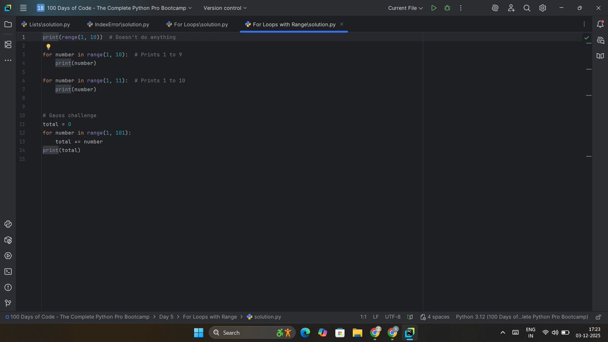vinod_jarali15's tweet image. Daily learning🎯

Day 2 -&amp;gt;  lists, Loops, Index error etc #CodingJourney #Python 

Let&apos;s connect🤝&amp;amp; learn

#learningcode #100DaysOfCode #software #appbrewery @LondonAppBrewer