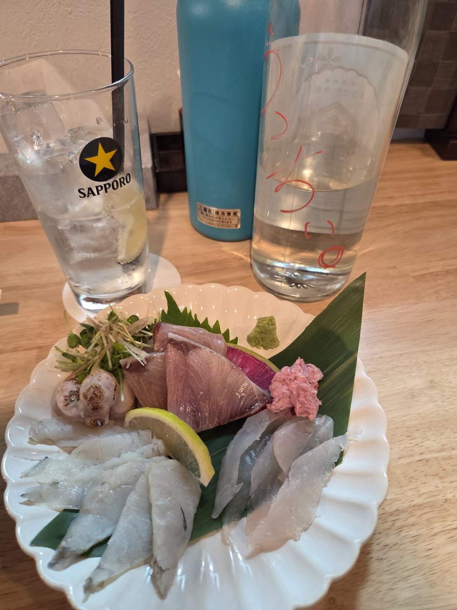 冬の三種盛り　フグ、ブリ、ウマヅラ
うんめぇ