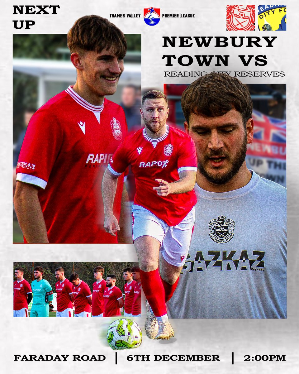 🔜Reading City Reserves 🔵🟡
🗓️ Saturday 6 December 
💰 FREE ENTRY
📍 Faraday Road
👕 Christmas Jumpers a must! 🎄🎅

#UpTheTown ❤️🤍