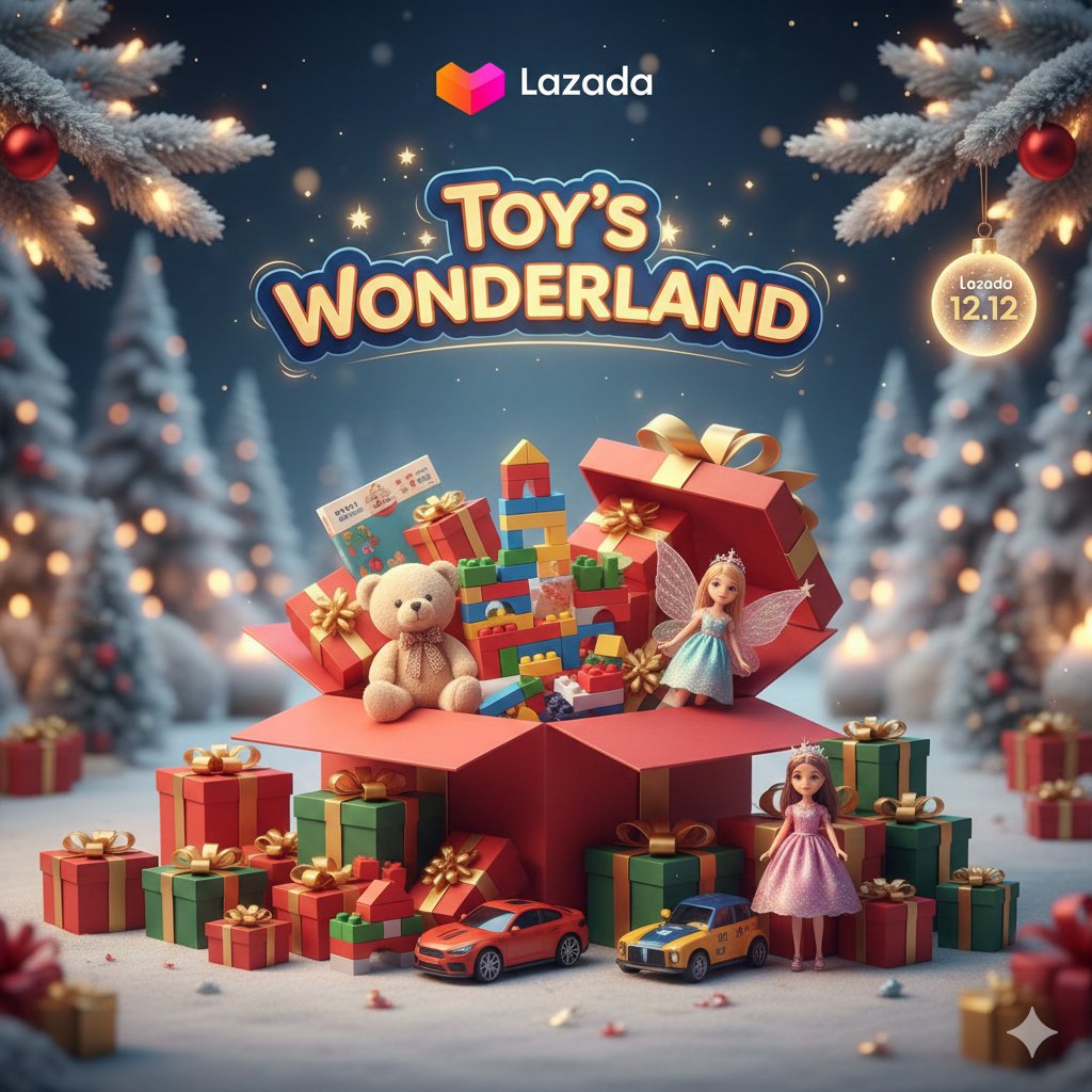 wilujeng2011's tweet photo. Christmas is EARLY! 🎄
Don't miss the Toy's Wonderland X'mas Sales during the Lazada 12.12 All Out Sale (11-14 Dec). Shop now for up to 50% OFF and get 100% FREE SHIPPING!
Shop 100% Authentic gifts: https://t.co/j9GV6QtEpK
#LINEMANถูกสุดทุกวันwithPST #DolceGabbanaxEmiBonnie https://t.co/JwG4uWIDkv