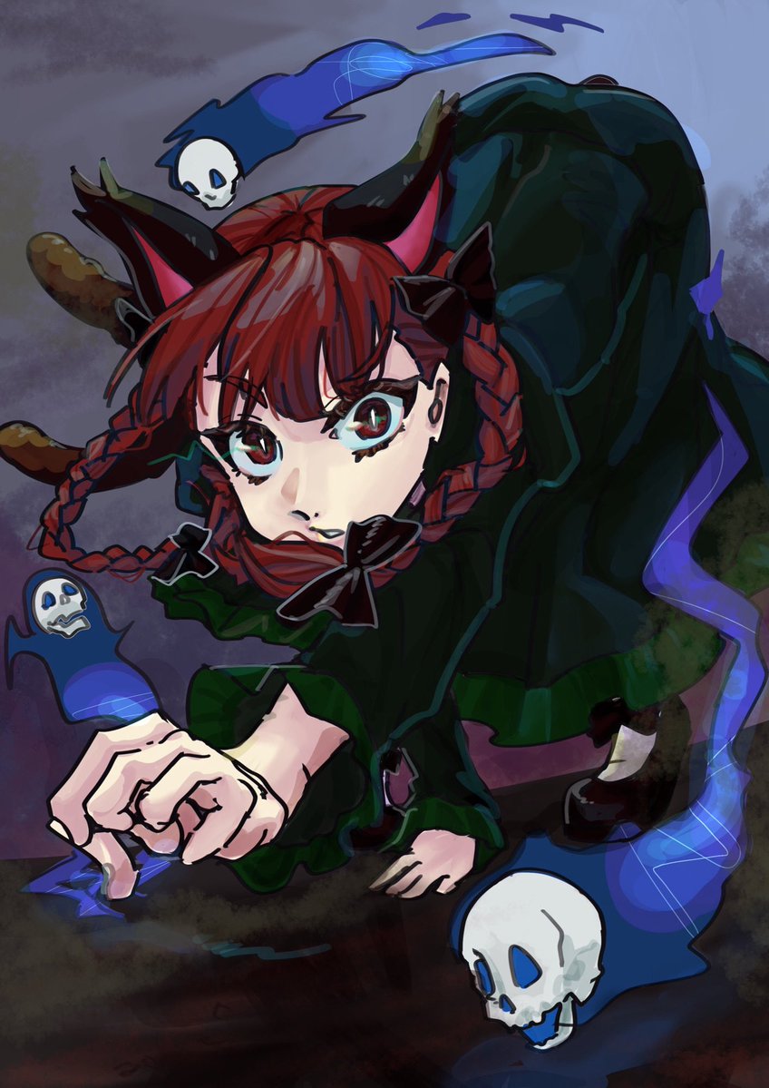 yuke_yukima's tweet image. お燐　#東方Projectᅠᅠᅠᅠ