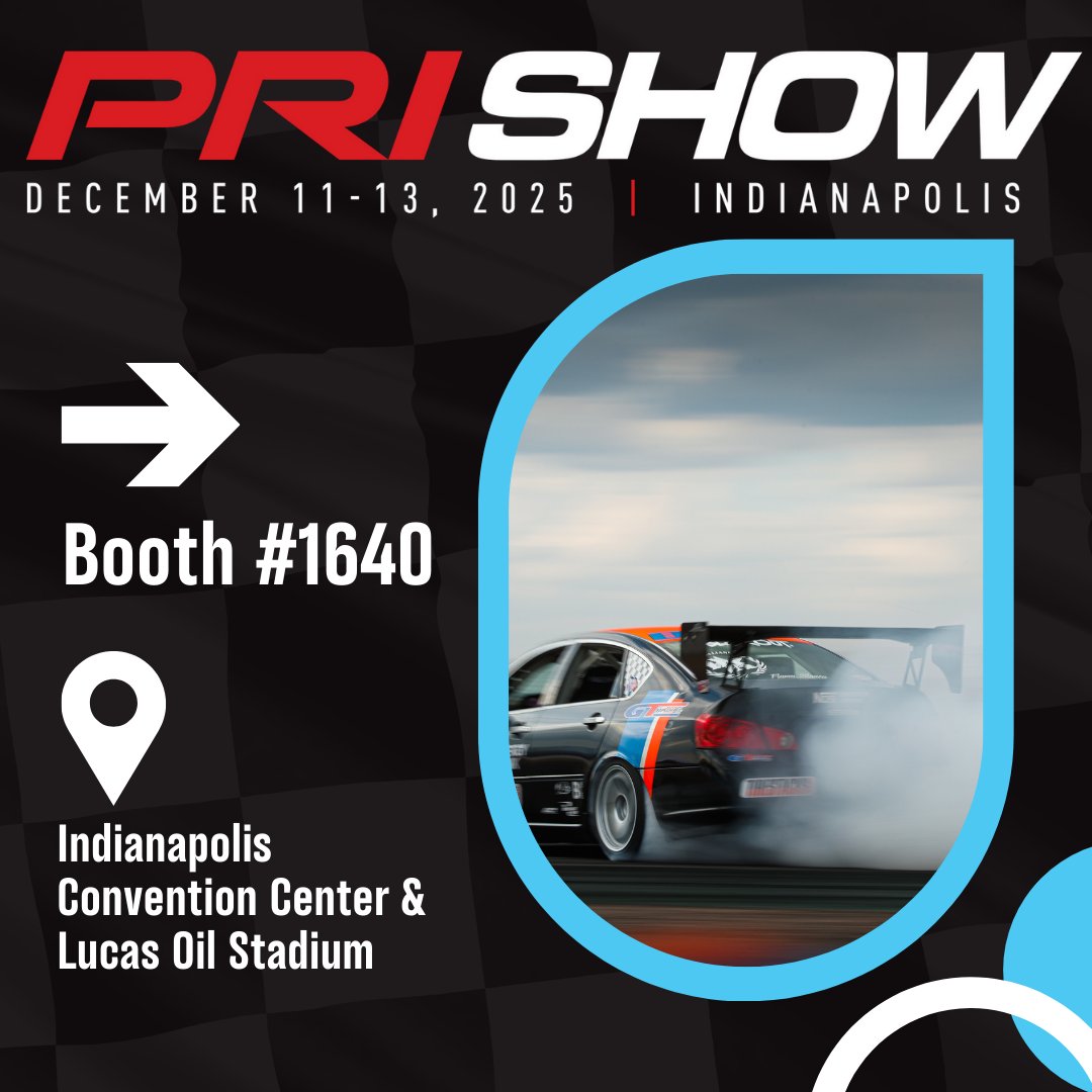 The countdown is ON! 🔥 The PRI Show is next week and we can’t wait to see everyone in Indy. Swing by Booth #1640 — let’s talk tech, performance, and the future of your business. 💪🏁
