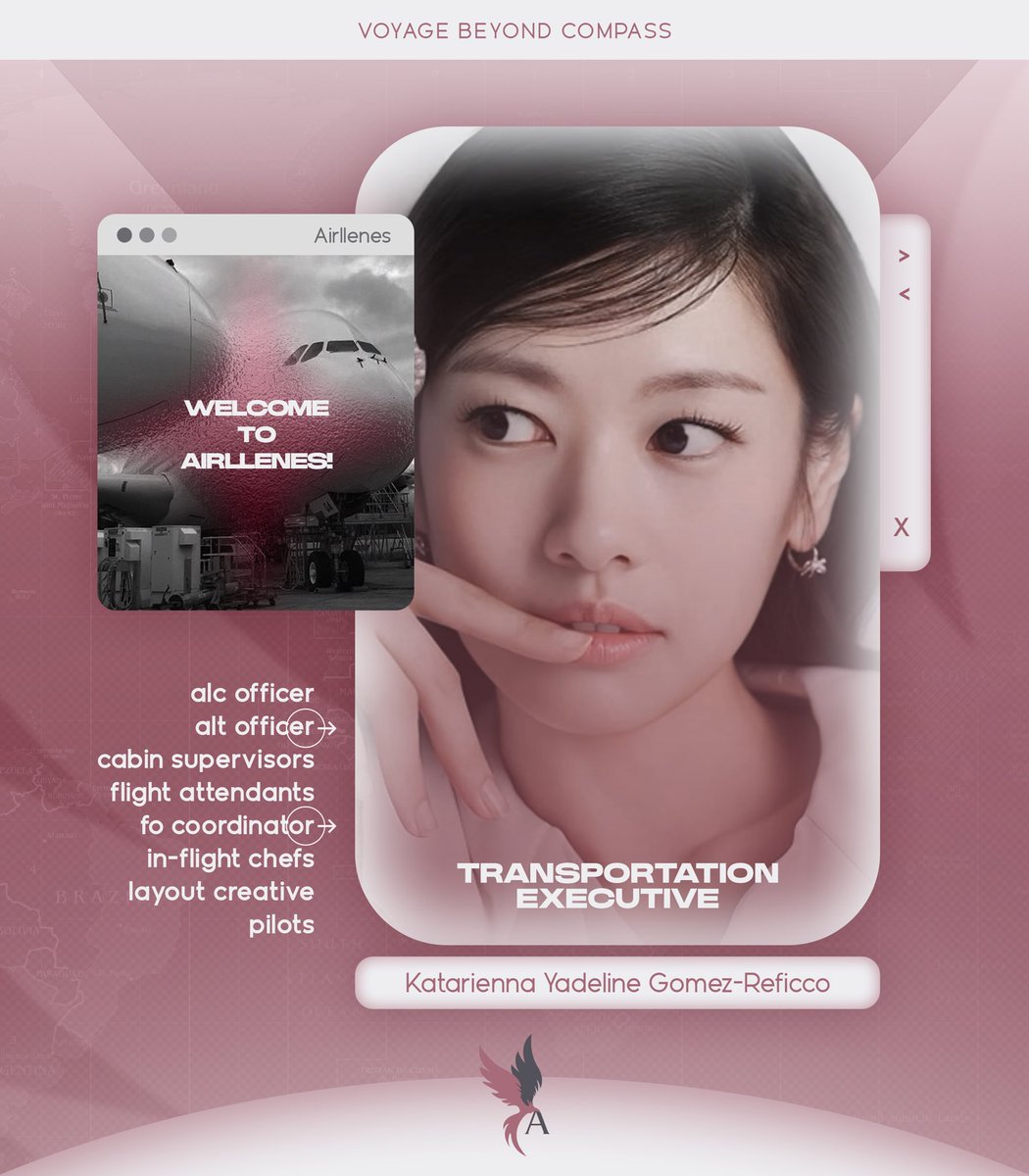 tintedhues's tweet image. ㅤ 

        Braving the skies one flight at
        a time. KATYA GOMEZ-REFICCO, 
        driven to soar with AIRLLENES.

          #VoyageBeyondCompass
          #BATCH_τρία
          #HellonesKATYA

͏