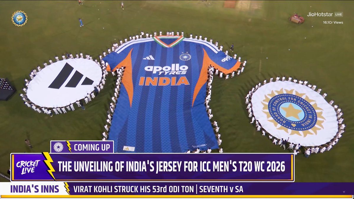 CricCrazyJohns's tweet photo. 🚨 TEAM INDIA JERSEY FOR T20I WORLD CUP 2026 🇮🇳 https://t.co/GJoGD1SNiu