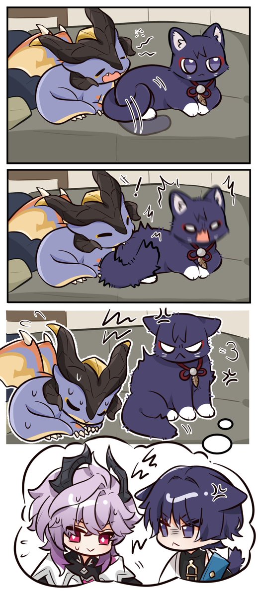 New Durin &amp; Wanderer comic

#GenshinImpact