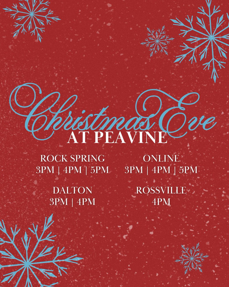 🎄 Gather your friends and family with us this Christmas Eve as we celebrate the One who changed everything! Join us on Wednesday, December 24th, at any campus or online.