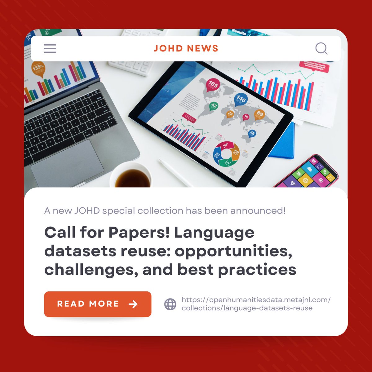 Journal of Open Humanities Data (JOHD) tweet media