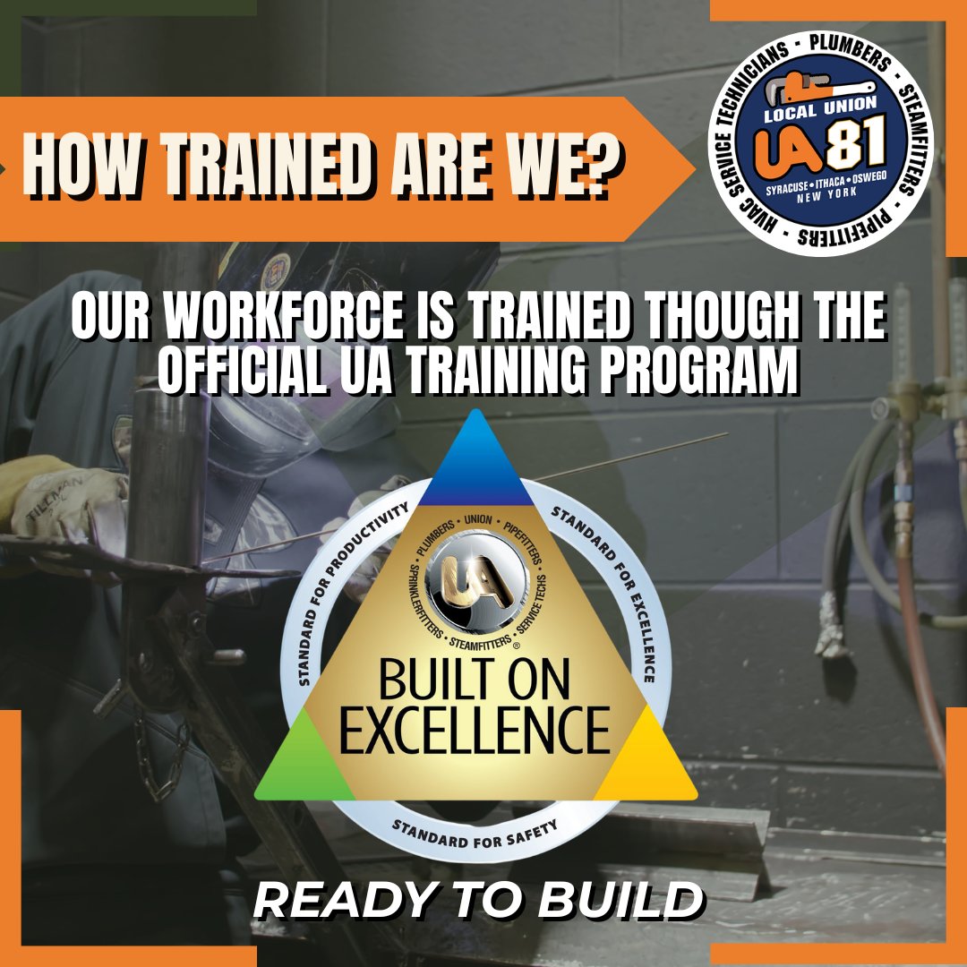 UA_Local_81's tweet image. Our #workforce is shaped by the @UAPipeTrades #TrainingProgram, providing #topnotch #education that cultivates the best #talent in the #craft. If you need a #dependable team, we’re here for you. #Contact us bit.ly/4erqLr1 #Syracuse