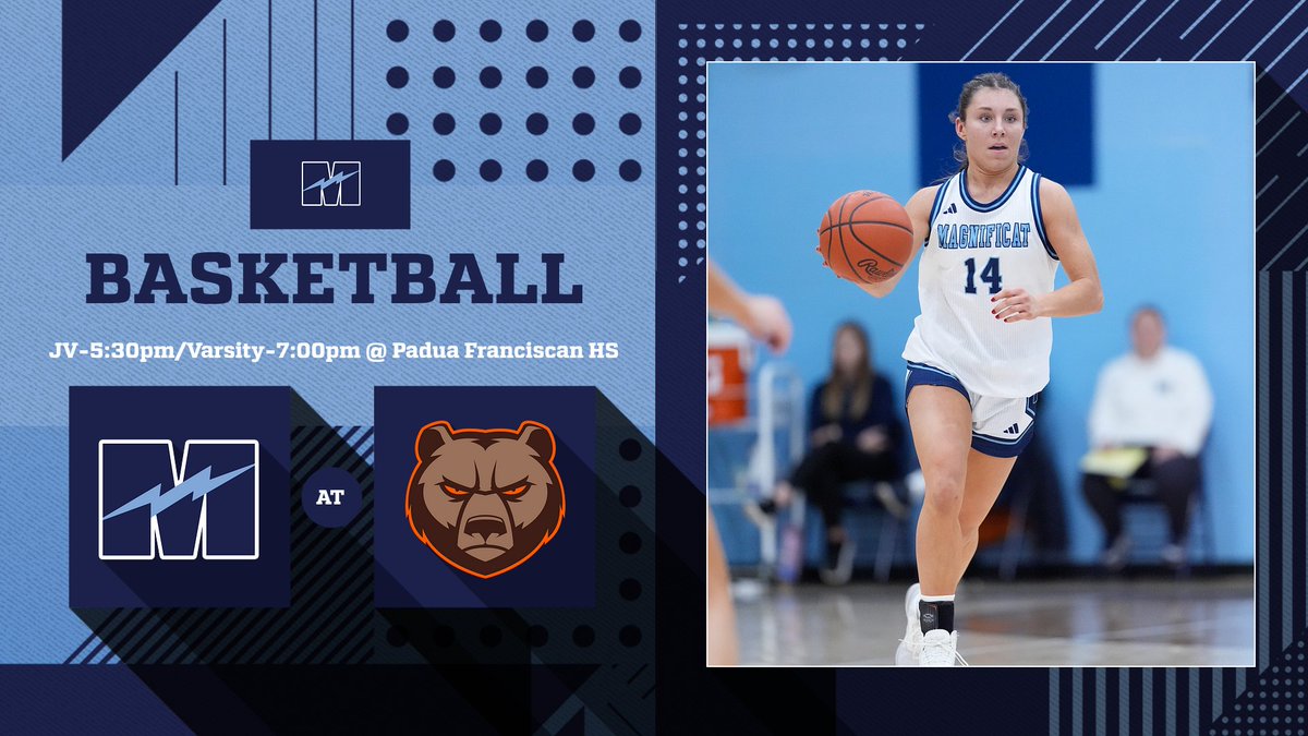 Varsity/JV Basketball travel to face the Bruins TONIGHT! <a href="/Magshoopsters/">Magnificat Basketball</a> <a href="/PaduaAthletics/">Padua Athletics</a> <a href="/SportsKee1/">KeeOnSports</a> @photoDAC @SheHoopsBBall