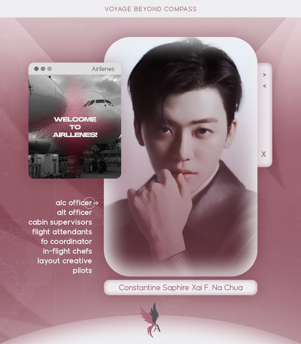 CSXFILES's tweet image. ㅤ 

        Braving the skies one flight at
        a time. CONSTANTINE CHUA, 
        driven to soar with AIRLLENES.

         #VoyageBeyondCompass
         #BATCH_τρία
         #HellonesSAINT

‌