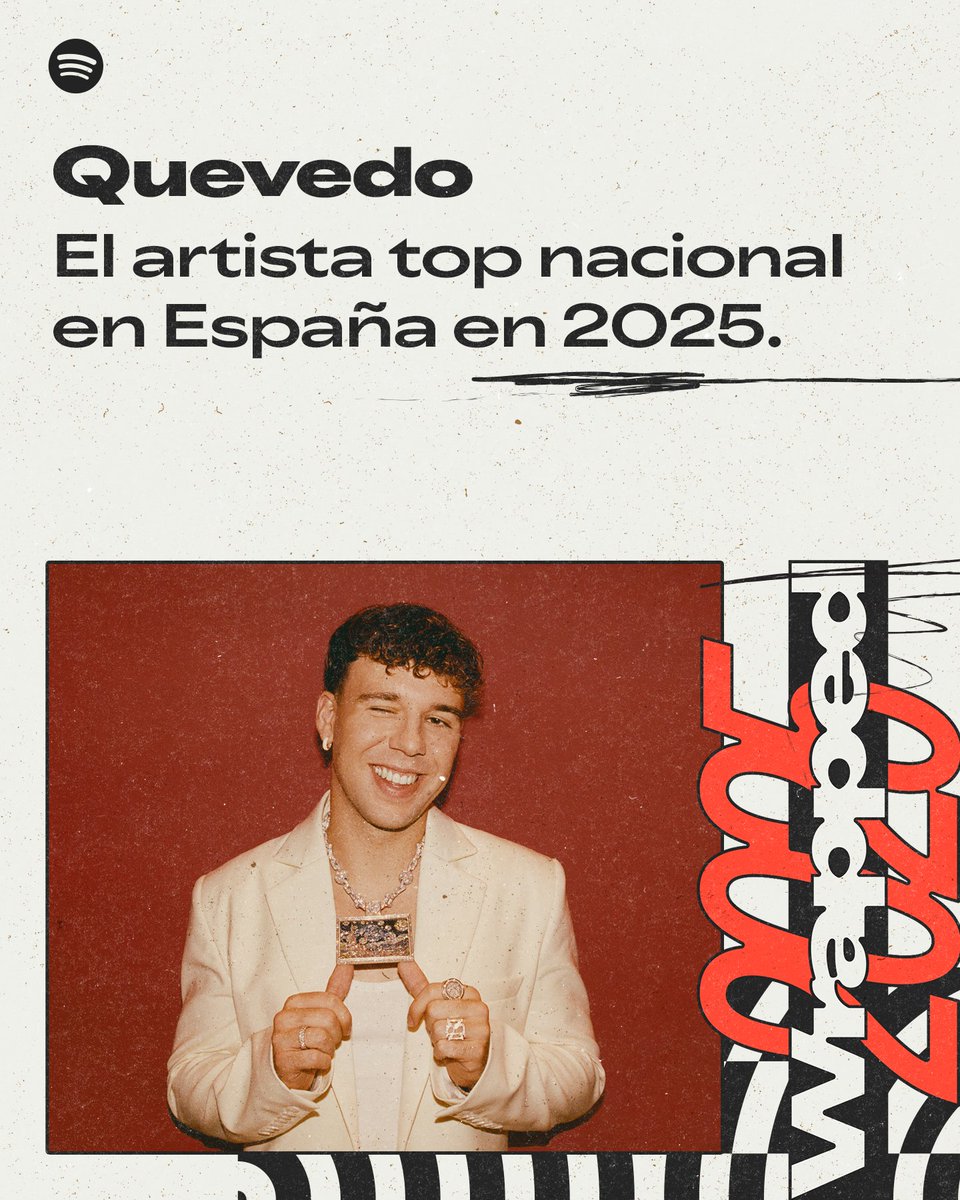 .<a href="/pedrodquevedo/">QUEVEDO</a>: España (y el mundo) still luvin you. #SpotifyWrapped