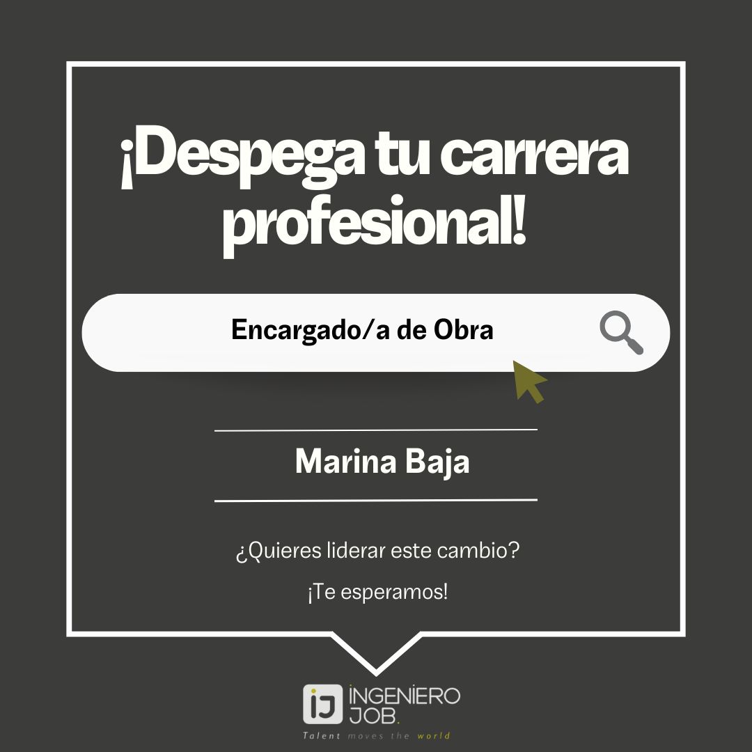 ¡Hola Ingenieros/as! 🌏

¿Buscas tu próxima oportunidad? 😜 Estamos seleccionando un/a Encargado/a de Obra para una empresa del sector construcción en Marina Baja. ¡Aplica ahora! 👉 ingenierojob.com/oferta/encarga…

#rrhh #talento #ingenierojob #empleo #seleccionxvalores