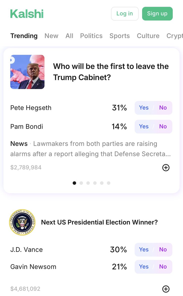 Kalshi şirketi ve kurucu ortağı Luana Lopes Lara dünden bu yana dünya gündeminde…

Kalshi’nin 29 yaşındaki kurucu ortağı, dün tarihin en genç kadın milyarderi oldu.

-Kalshi, yatırım turunda 11 milyar dolarlık değerlemede 1 milyar dolar topladı.

-Ortağı Luana Lopez Lara,