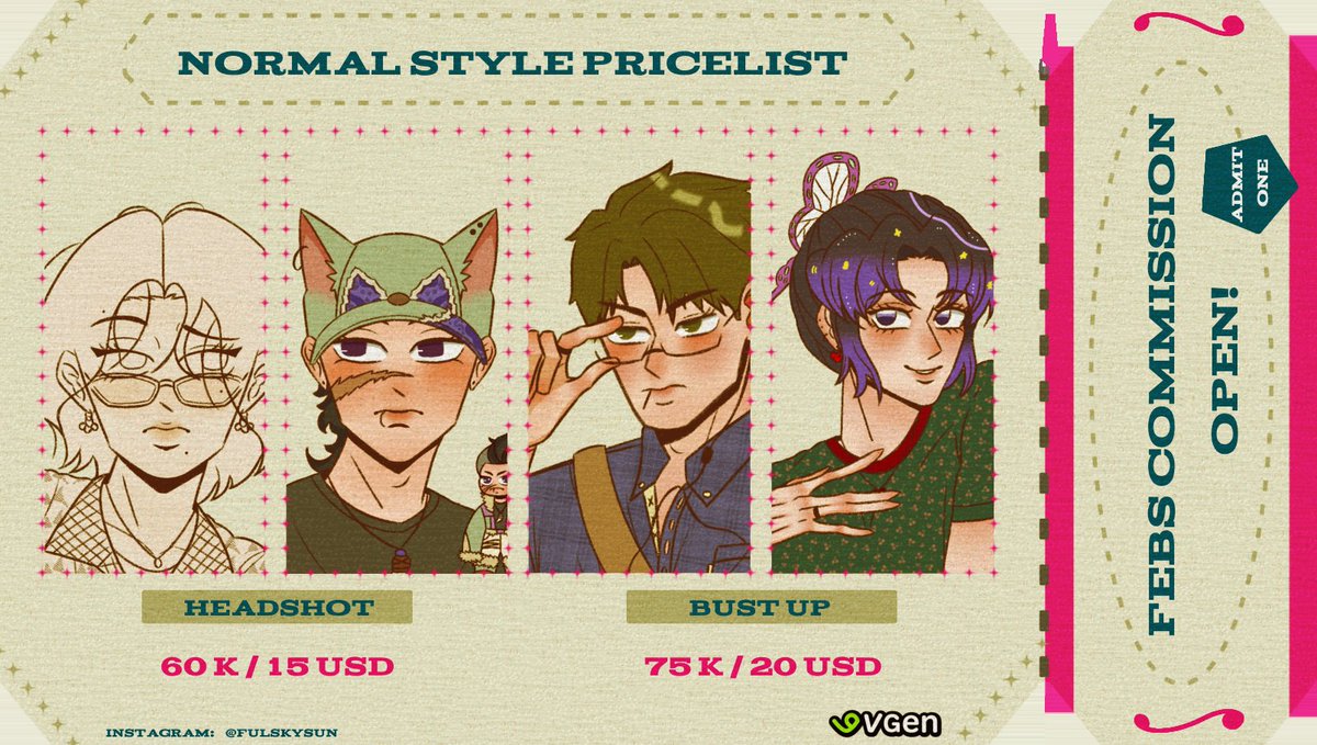 Febs. Commission Open 📌 tweet media