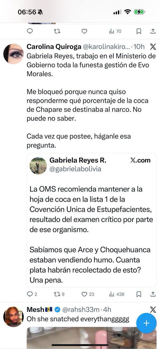 (1) Bloquee este perfil por q no hablo con gente q no tiene la valentía de dar la cara y critica desde el anonimato.

Sobre su pregunta, nadie sabe ya que la coca que no pasa por los mercados autorizados también se va para el consumo legal y ni la unodc sabe cómo calcular ese %.