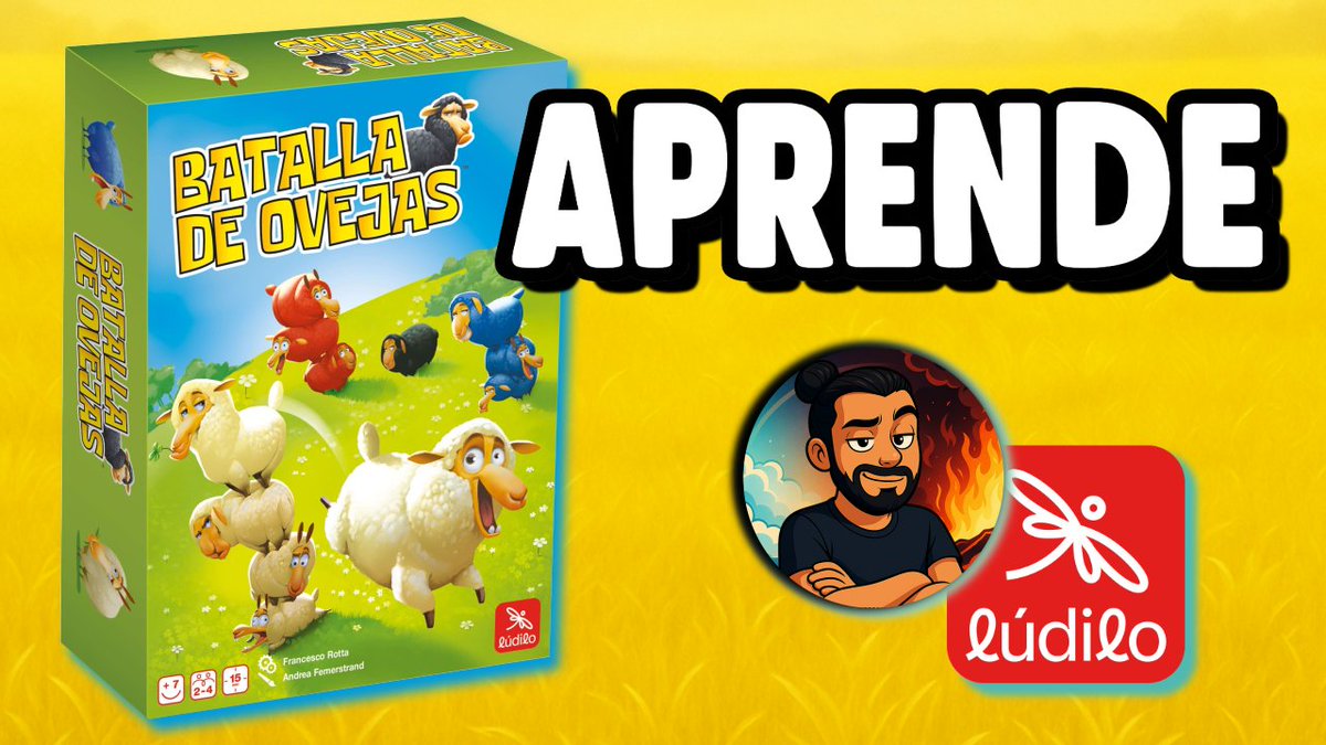 Aprende a jugar a Batalla e Ovejas, juego familiar rápido y sencillo para estas navidades. Lo trae <a href="/LudiloJuegos/">Lúdilo</a> en castellano.

youtu.be/SwPHVpWCwl0