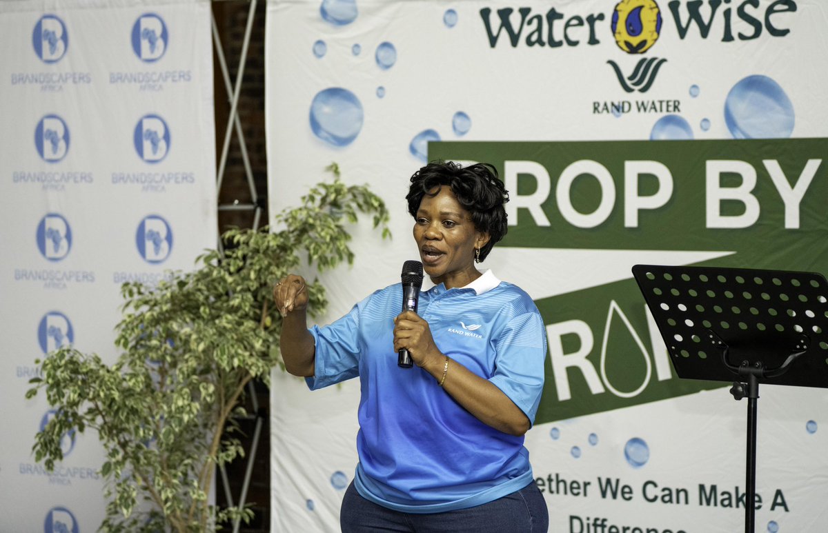 Ms. Buzekwa Hlatshwayo delivered a powerful keynote on urgent water conservation, community responsibility, and collective action. A timely call to change! #DropByDrop #WaterWise