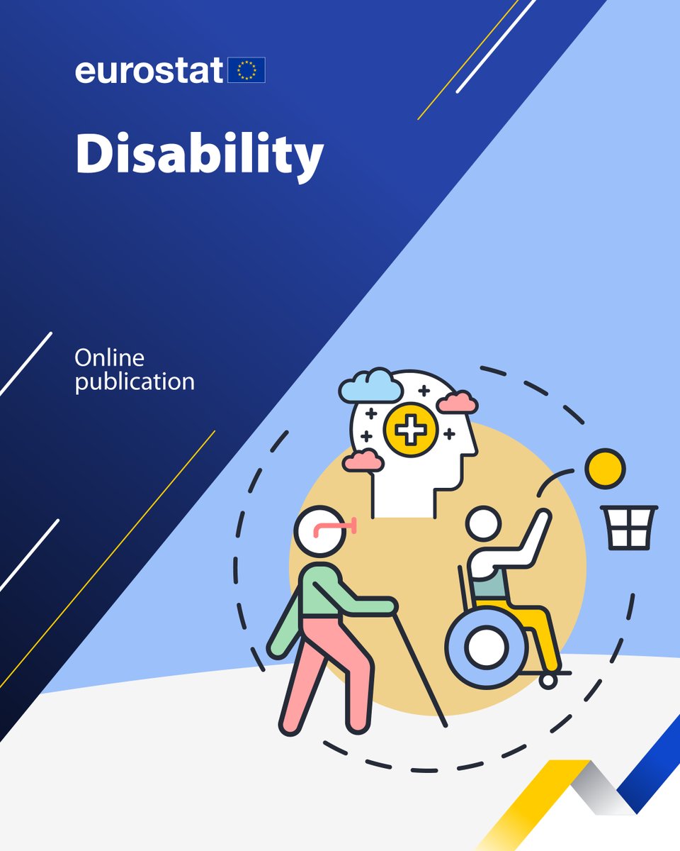 Did you know that in 2024 28.7% of people with disabilities were at risk of poverty or social exclusion in the EU❓

🔎Explore more statistics in the 'Disability' publication 👉link.europa.eu/FbKVcX

#InternationalDayOfPersonsWithDisabilities