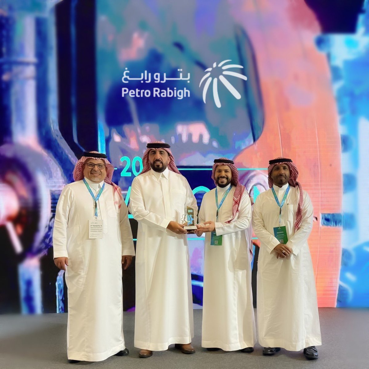 Petro Rabigh has been honored with the Outstanding Accomplishment Award 2025 from the Ramcon Saudi Awards, in recognition of the successful completion of the 2025 Turnaround with exceptional performance and high efficiency.

This achievement reflects Petro Rabigh’s commitment to