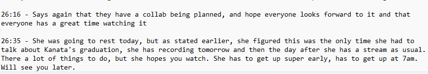 I had not realized, that Yura was also doing one. I was waiting for 2 people to double check my work before posting my summary on here. Either way, if you have any doubt on Yura's TL, don't, even if there might be slight different interpretations, the main message is something we