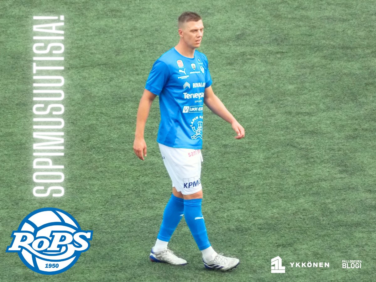 Finn Heiserholt jatkaa #RoPS:n väreissä myös kaudella 2026! 💙 #siniselläsydämellä #Ykkönen
