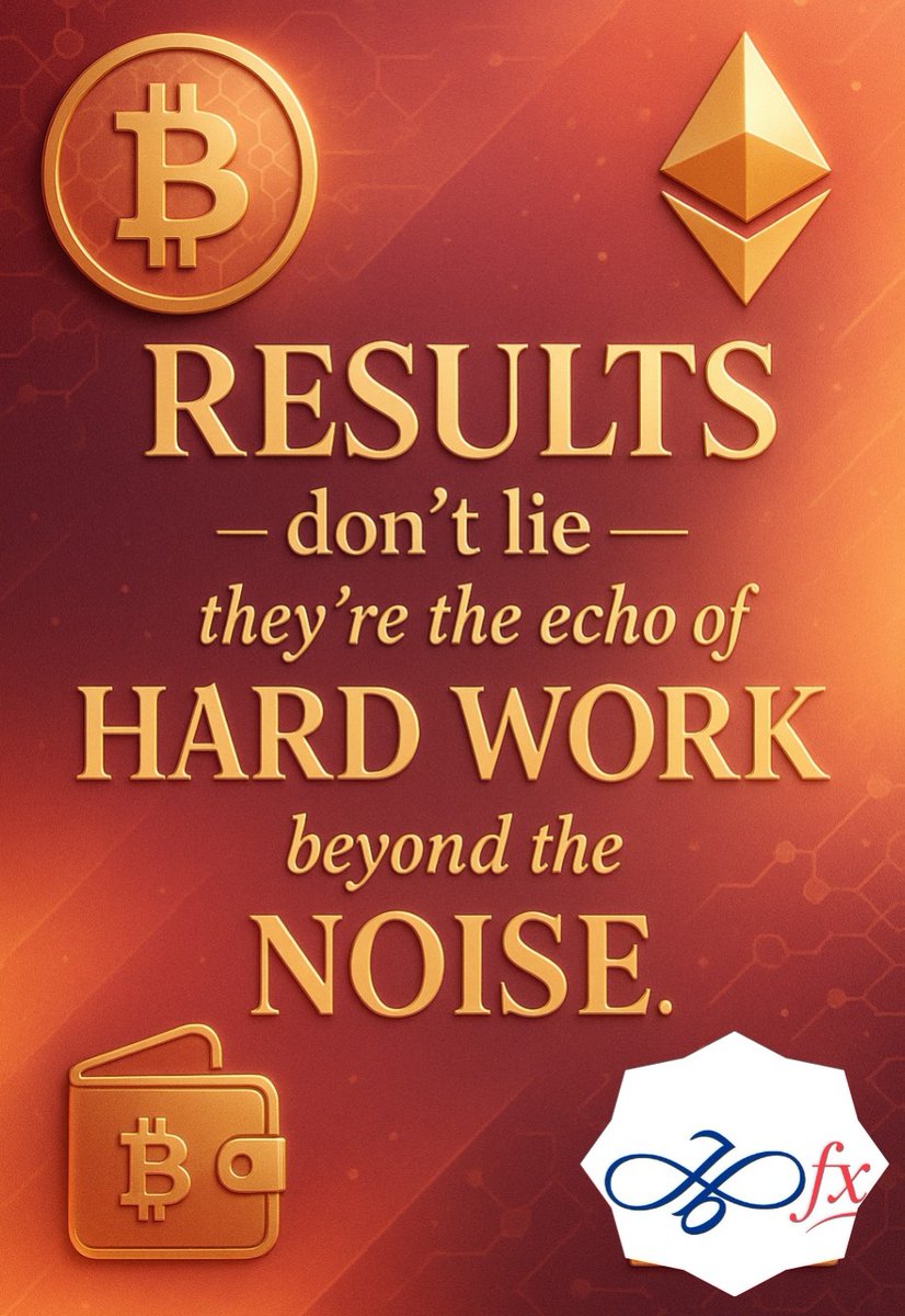 JBFX_OFFICIAL's tweet image. Results speak louder than excuses. Keep building, keep rising. 🚀🔥
#CryptoMotivation #HustleMindset #SuccessDriven #EntrepreneurLife #CryptoTrading #BitcoinLife #EthereumCommunity #WealthMindset #DailyInspiration #GrindSeason #FocusOnResults #MindsetMatters #DigitalAssets