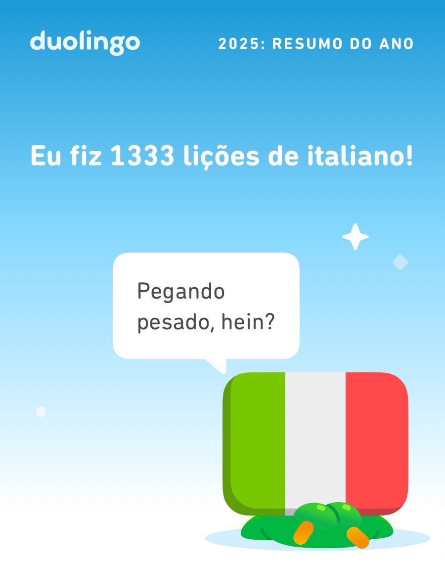 eunicedigilio's tweet photo. Veja quanto eu aprendi no Duolingo em 2025! E você, quanto aprendeu? #Duolingo365 https://t.co/TcPGkgP4X8