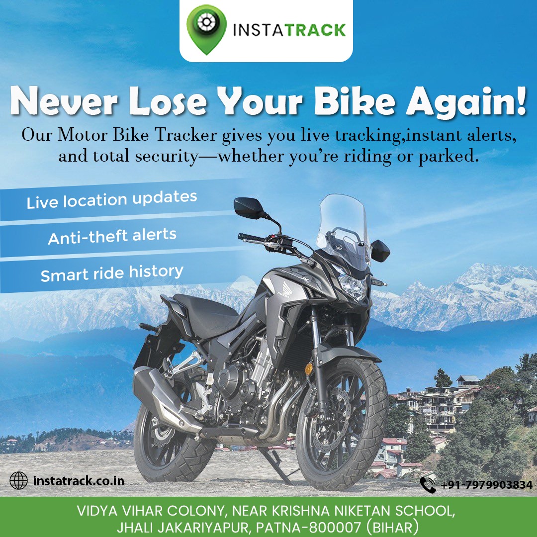 InstaTrackIN's tweet photo. For More Details:-
☎Helpline: +91-797990-3834
📨Email: info@instatrack.co.in
📌Address: Vidya Vihar Colony, Near Krishna Niketan School, Jhali Jakariyapur

#instatrack #biketracker #gpsbike #antitheft #livelocation #smartbike #ridingsafe #bikesecurity #trackbike #bikeindia https://t.co/Pm7QWawpEi