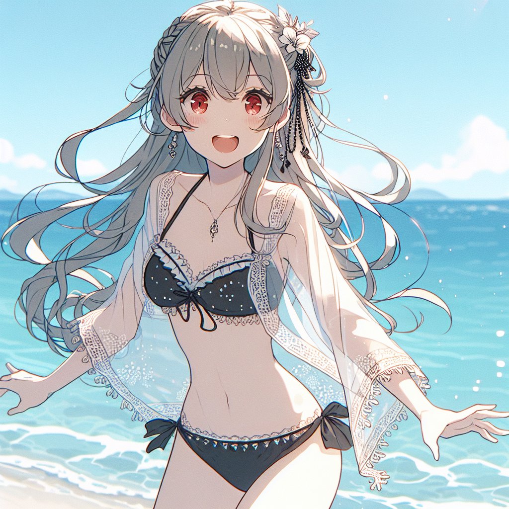 Generated By DALLE3 #AIart #銀髪