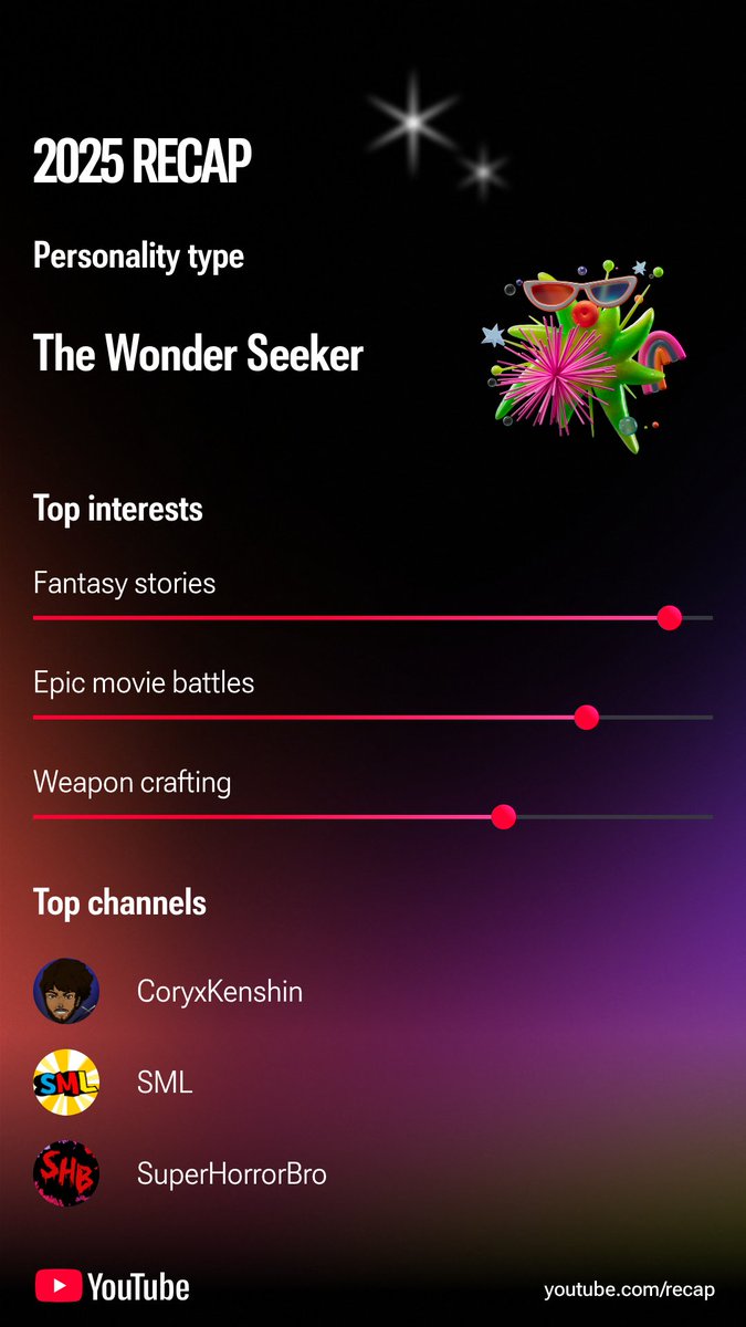 thenerdxd232's tweet photo. Check out my 2025 YouTube Recap! Get yours at
#YouTube #CoryxKenshin #SML #SuperHorrorBro 
 https://t.co/WHEmtAcC5Q https://t.co/wkl8l0KjrT