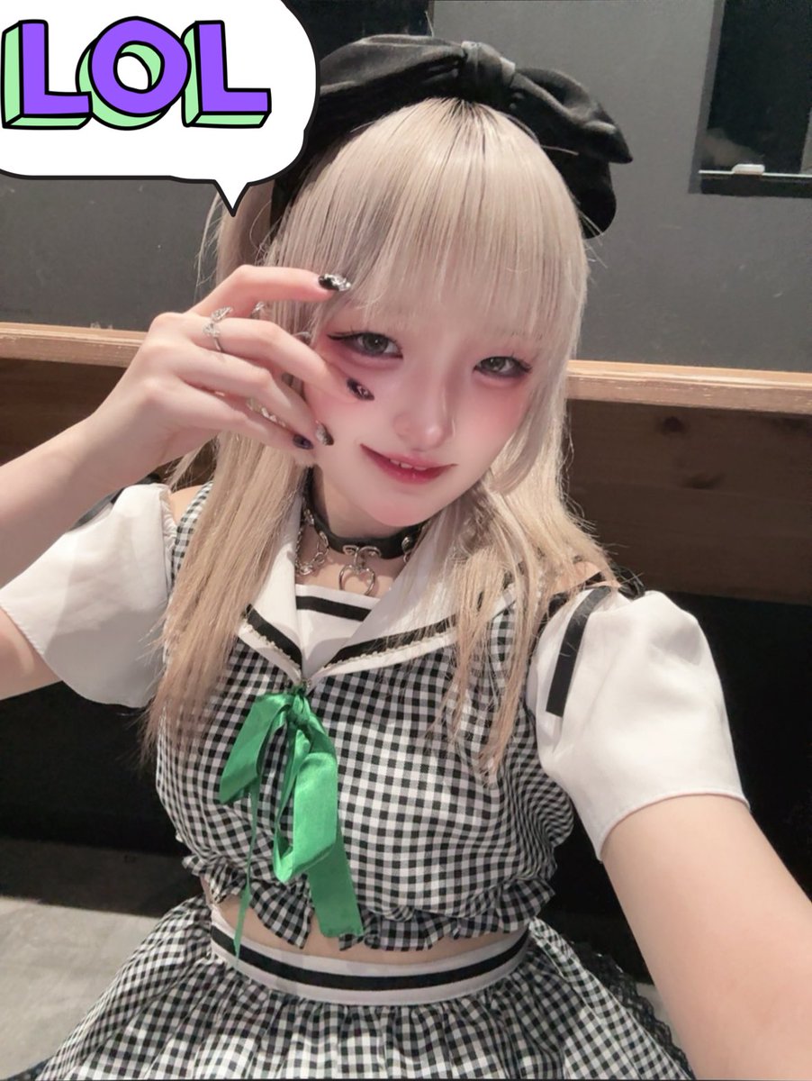 てんてん★です 今日もありがとう〜！！病みかわな感じなのも可愛いでしょ❔💘 個人的