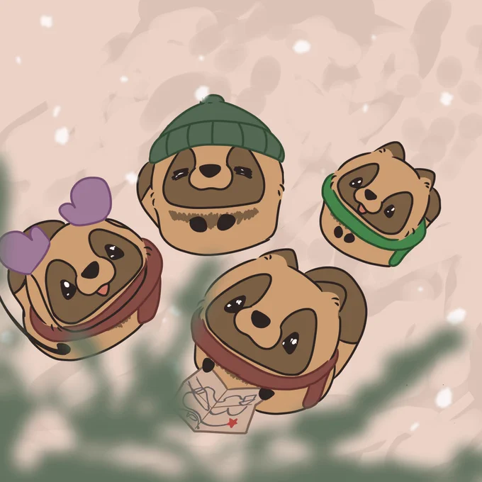 12/3のたぬき #素朴なたぬき